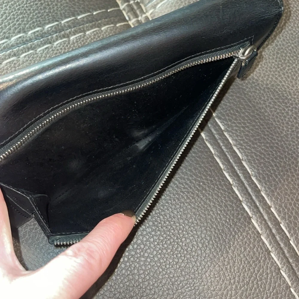 Coach wallet, black fair used condition